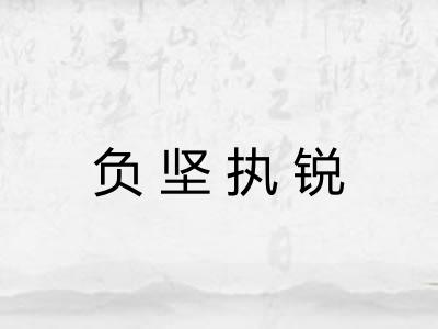 负坚执锐