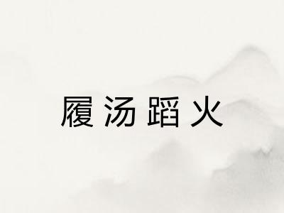 履汤蹈火
