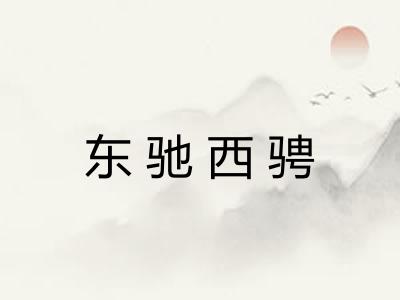 东驰西骋