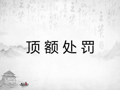 顶额处罚
