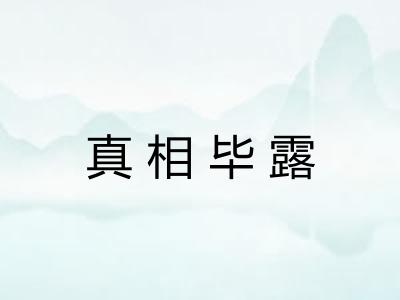真相毕露
