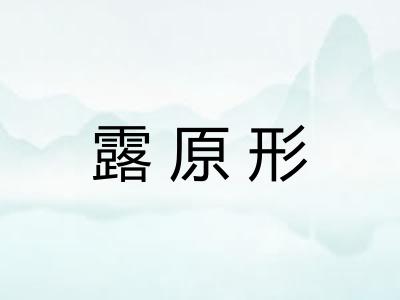 露原形