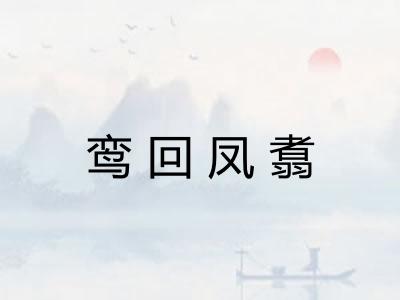 鸾回凤翥