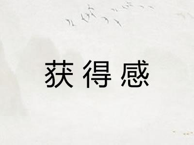 获得感