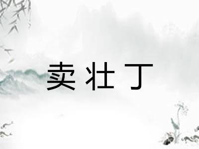 卖壮丁