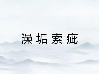 澡垢索疵