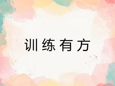 训练有方