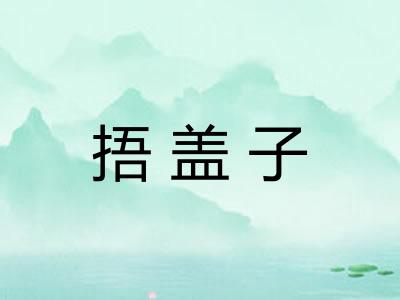 捂盖子