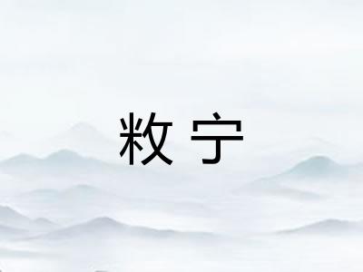 敉宁