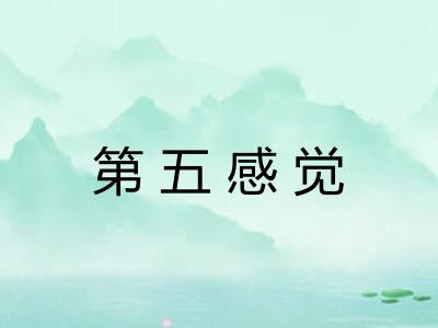 第五感觉