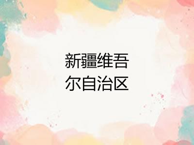 新疆维吾尔自治区