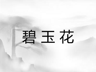 碧玉花