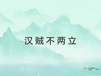 汉贼不两立