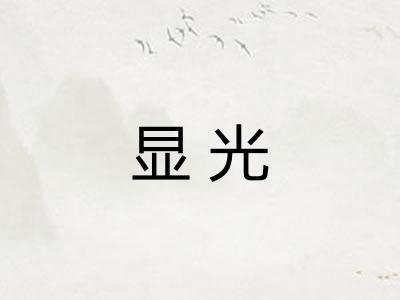 显光