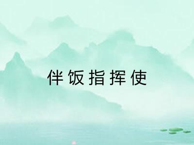 伴饭指挥使