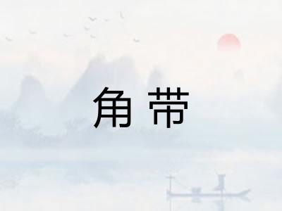 角带