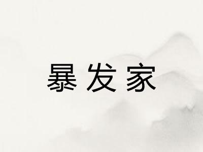 暴发家