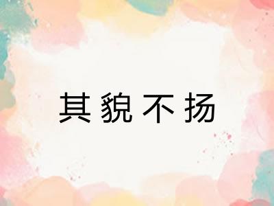 其貌不扬