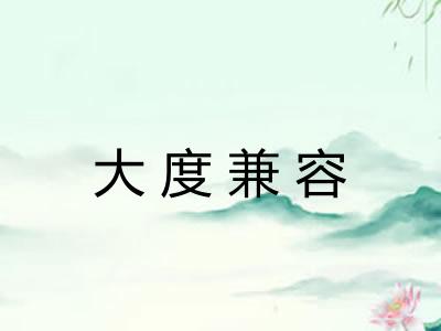 大度兼容