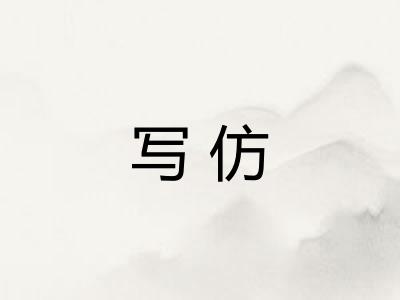 写仿