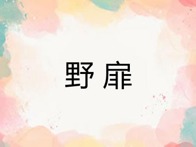 野扉