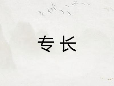 专长