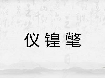 仪锽氅