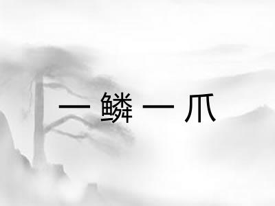 一鳞一爪