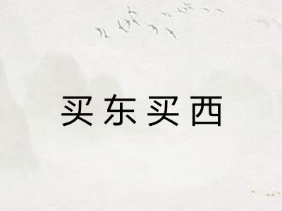 买东买西