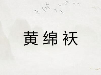 黄绵袄