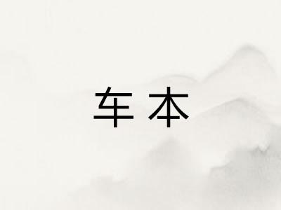 车本