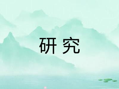 研究