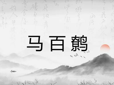 马百鹩