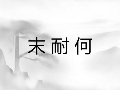 末耐何