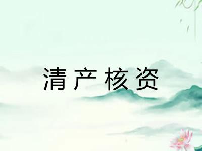 清产核资