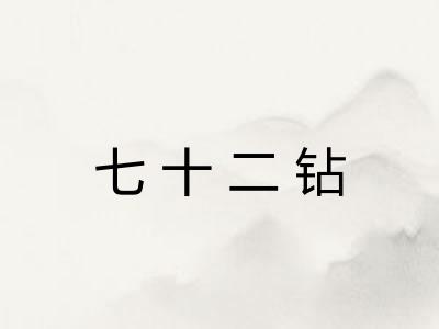 七十二钻