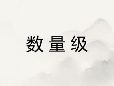 数量级