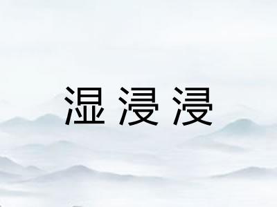 湿浸浸