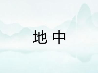 地中