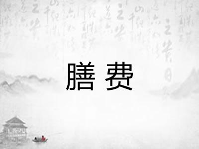 膳费