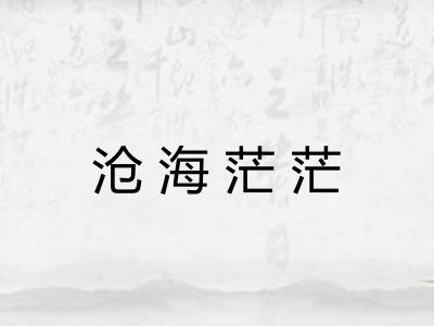 沧海茫茫