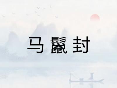 马鬣封