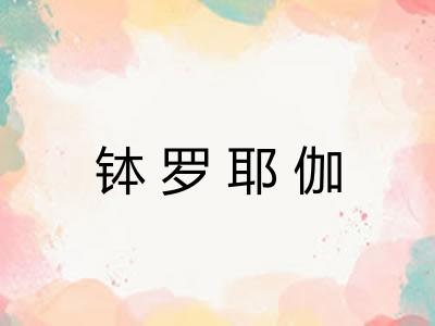 钵罗耶伽