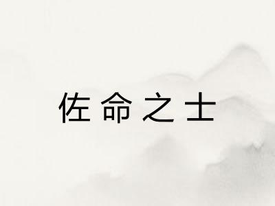 佐命之士