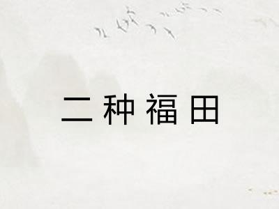 二种福田