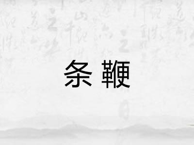 条鞭