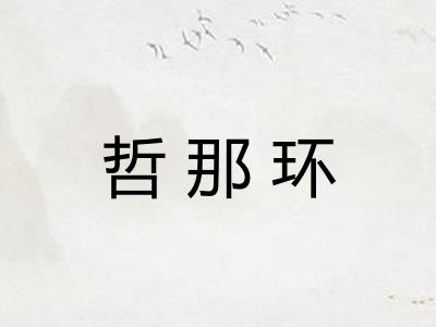 哲那环