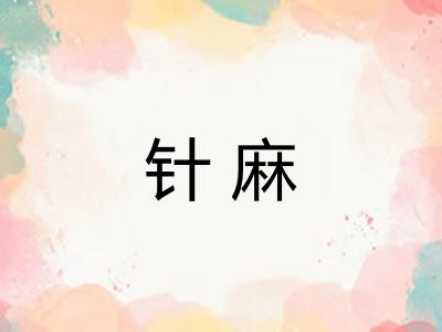 针麻