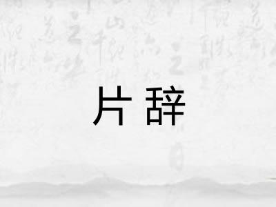 片辞