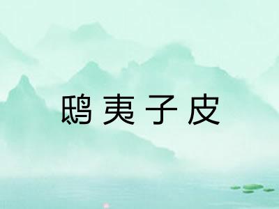 鸱夷子皮